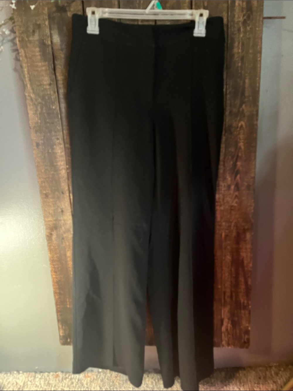 Talbots Black Wide-Leg Dress Pants